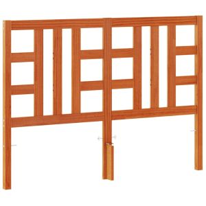 vidaXL cabecero de cama madera maciza de pino marrón cera 150 cm