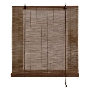 Estores de bambu, estore de rolo bambu natural marrom escuro 120 x 250 cm