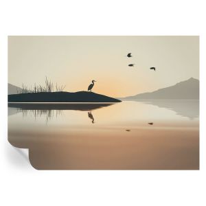 Papel de parede autocolante silêncio da manhã 208x146 tulup