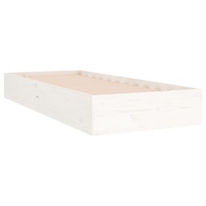 vidaXL estructura cama individual sin colchón madera blanco 90x190 cm