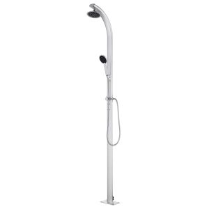 vidaXL chuveiro de jardim em alumínio 215 cm