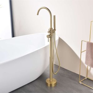 Misturador de banheira independente sky bath ouro escovado inox s304