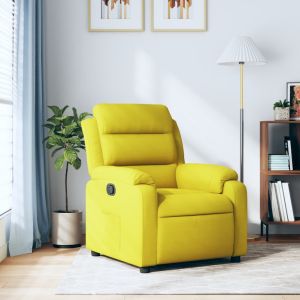 Poltrona reclinável veludo amarelo ewg9506