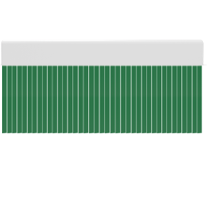 PVC wave green cortina de porta opaca / 120 x 220