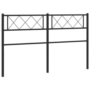 vidaXL cabecero de metal negro 120 cm