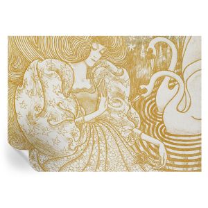 Papel de parede vinílico elegância feminina 208x146 tulup