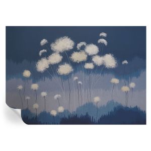 Papel de parede autocolante dentes-de-leão brancos 208x146 tulup