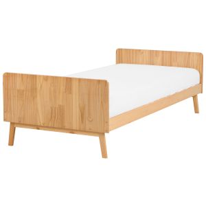 Cama madeira de pinho bonnac 90 x 200 cm castanho claro
