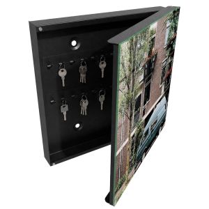 Caixa para chaves decorativa 30x30x5, abertura à direita tulup