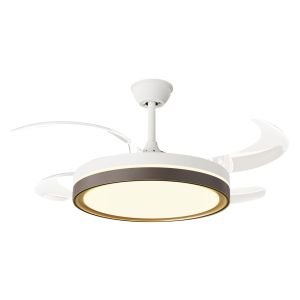 Ventilador de teto retrátil com luz LED e temporizador