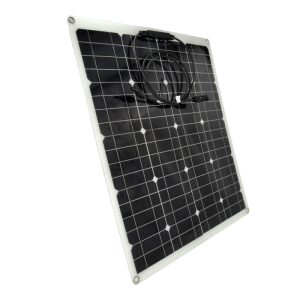 Painel solar flexível 50w 18v monocristalino 63.5*54cm com mc4