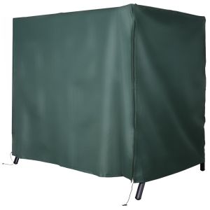 Capa para móveis de jardim tecido oxford verde escuro 205x124x164 cm
