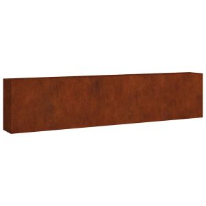 vidaXL jardinera acero corten 360x40x80 cm