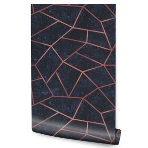 Papel de parede moderno padrão geométrico sala de estar