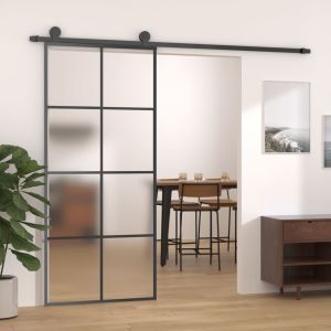 Porta deslizante c/ conj. Ferragens 90x205cm vidro esg/alumínio ptxt5579