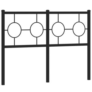 vidaXL cabecero de metal negro 120 cm