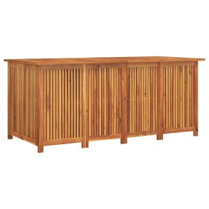 Caixa de arrumação para jardim 200x80x75 cm acácia maciça
