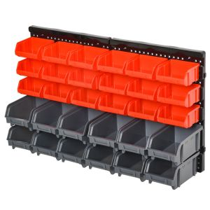 Conjunto de armazenamento de ferramento 37,5x18x63 cm pp bicolor durhand
