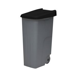 Contentor de reciclagem denox 85l preto fechado - 420x570x760 mm