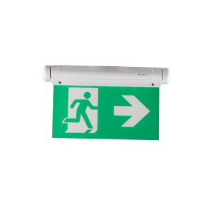 Luminária de saída de emergência dupla face 3w, pictograma direito/esquerdo
