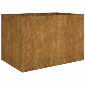 vidaXL jardinera acero corten 120x80x80 cm