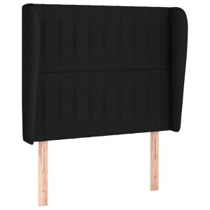vidaXL cabecero con orejas de tela negro 103x23x118/128 cm