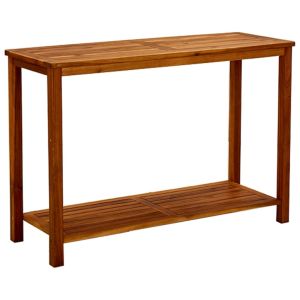 Mesa consola para jardim 110x40x75 cm madeira de acácia maciça pt9102