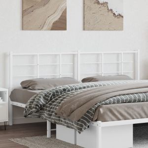 Cabeceira de cama 200 cm metal branco ptob3251