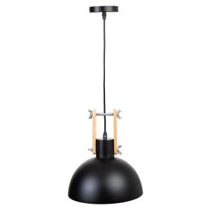 Candeeiro de teto em metal preto 25x25x32