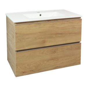 Trendy móvel de parede - 2 gavetas - 80cm -  em madeira - lavatório
