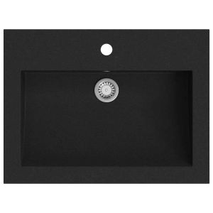 Lavatório de granito 600x450x120 mm preto