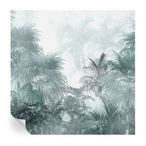 Papel de parede autocolante verde exótico 250x250 tulup