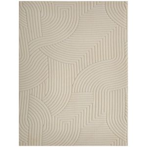 Tapete 160x120x1,7 cm poliéster e aLGodão color beige Homcom