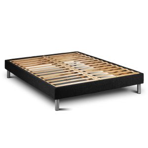 Pack sommier colchão vital spring 150 x 190 cm sommier em kit preto