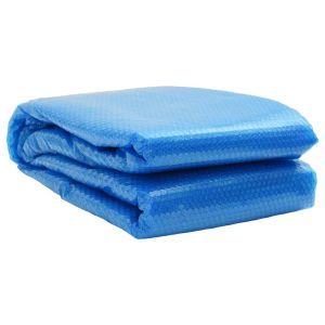 Cobertura retangular para piscina 800x500 cm pe azul