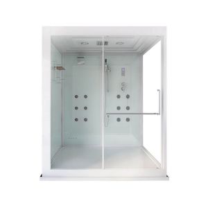 Ducha de vapor con cascada e iluminación LED design xl - 180 x 130 cm