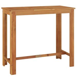Mesa de bar para jardim 120x60x105 cm madeira de acácia maciça