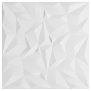 Painéis de parede 24 pcs 50x50 cm 6m² xps ametista branco