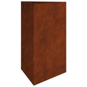 vidaXL jardinera de acero corten 50x43x75 cm