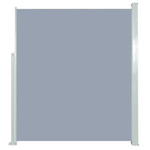 Toldo lateral retrátil para pátio 160x300 cm cinzento