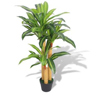 Planta dracena artificial com vaso 100 cm verde pt8800