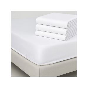 Lençol de baixo 50% aLGodão 50% poliéster hotel | 120 g/m² - branca