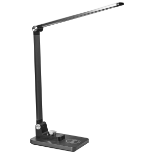 Candeeiro de secretária LED enif com carregador sem fios preto