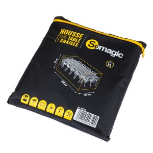 Somagic - cobertura l 350 x l 130 x a 65 cm para mobiliário de jardim