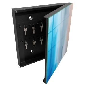 Caixa para guardar chaves decorativa 30x30x5, abertura à direita tulup