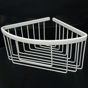 Kibath suporte de gel de canto acabamento branco fosco feito de latão