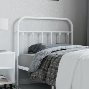 Cabeceira de cama 100 cm metal branco