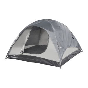Tenda bergeijk  de teto duplo em poliéster 213x213x130 cm - cinzento/bege