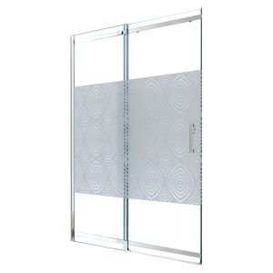 Ondee - porta uimi - portas de correr - cromado - 120x210cm