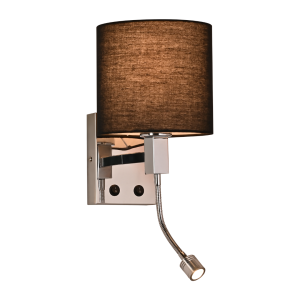 Nettlife lâmpada de parede LED integrado castanho 20x15 2W